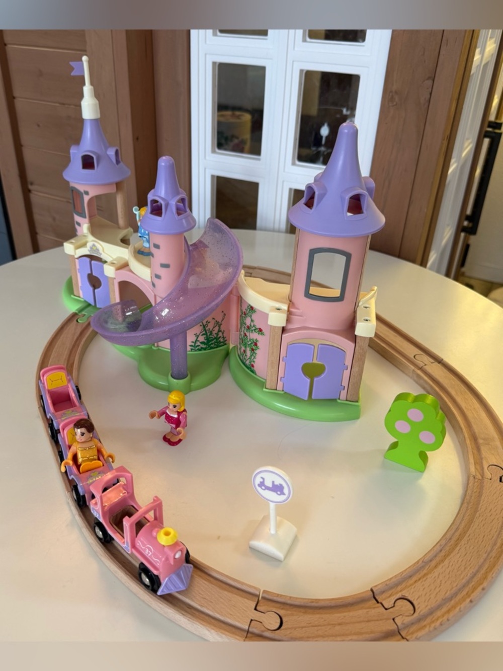 BRIO Disney Princess Castle Wood Train Set